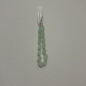 sea foam color statement necklace